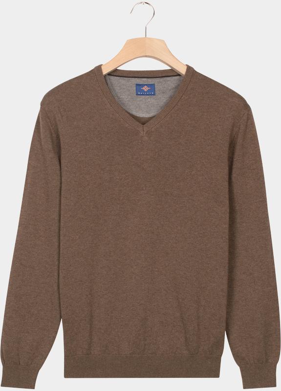 Baileys Pullover Bruin V-Neck Pullover 12gg, single 528100CCT-3/875