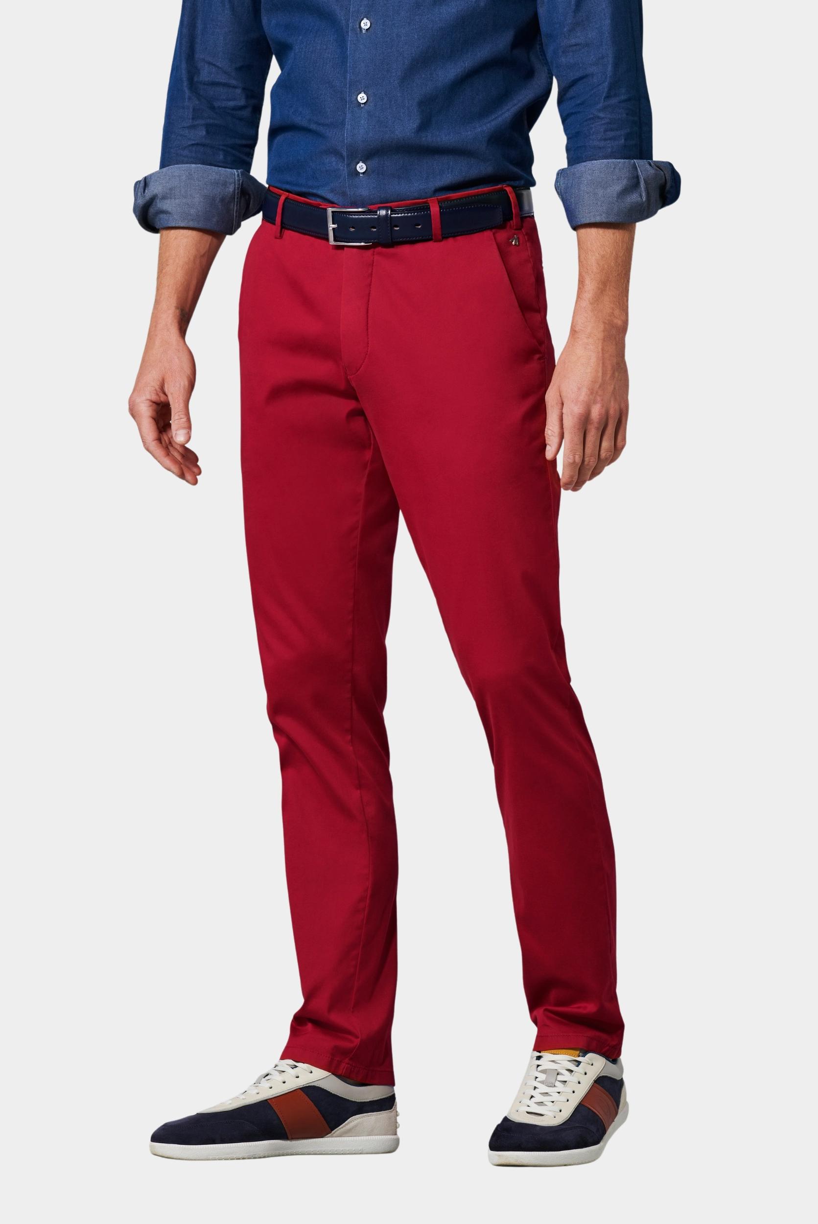 Meyer Katoenen Broek Rood BONN Art.1-8096 1021809600/55