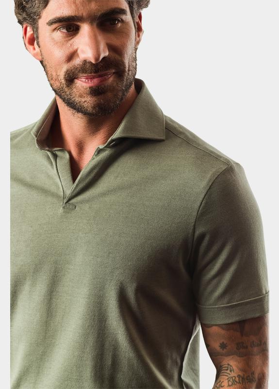 Ledub Polo korte mouw Groen  0143360/550-000-000