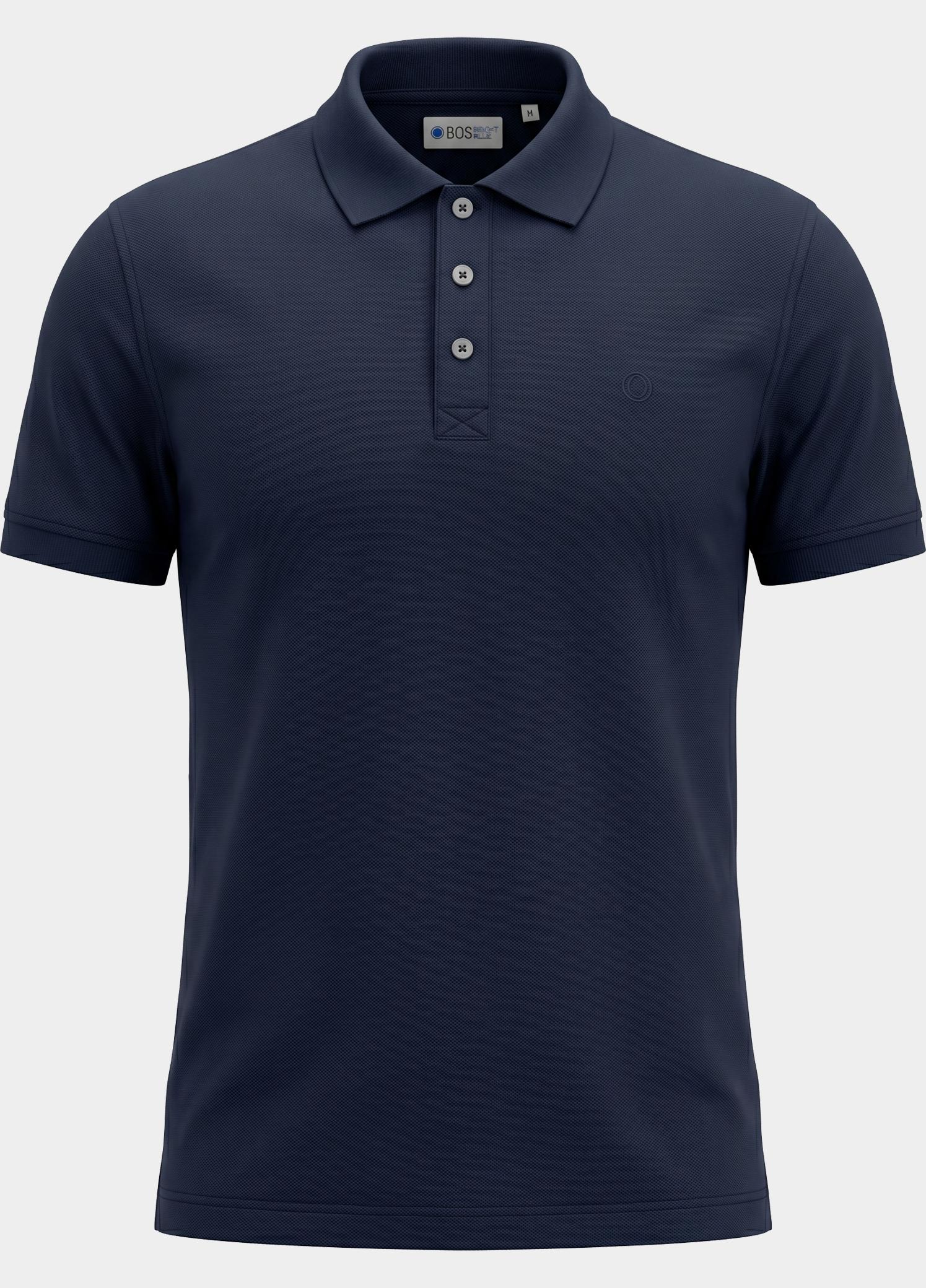 Bos Polo heren Blauw New-Lobra F0001371.8565/4480