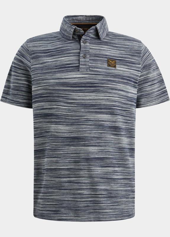 PME Legend Polo korte mouw Blauw Short sleeve polo pique space PPSS2604853/5282