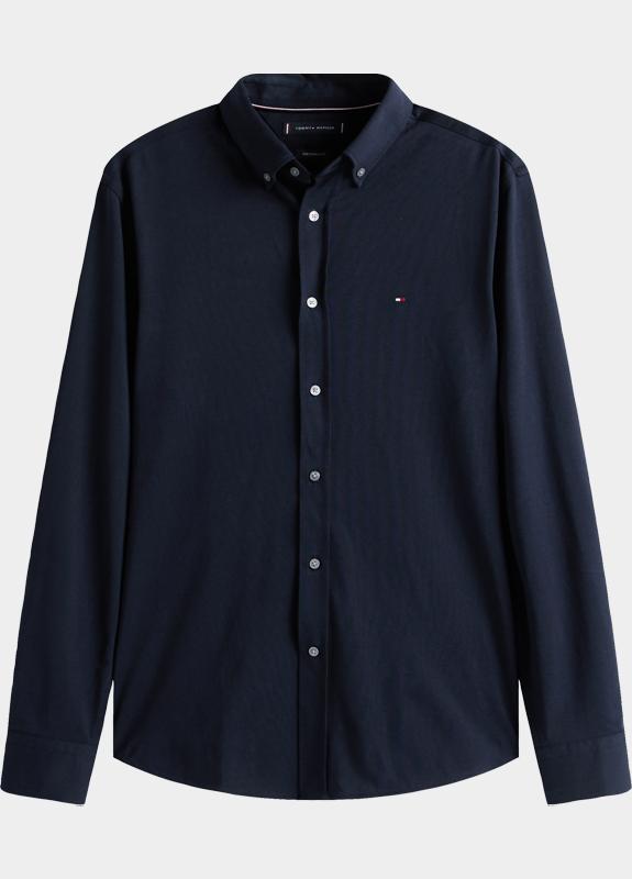 Tommy Hilfiger Casual hemd lange mouw Blauw PERFORMANCE SF INTERLOCK MW0MW41059/DW5