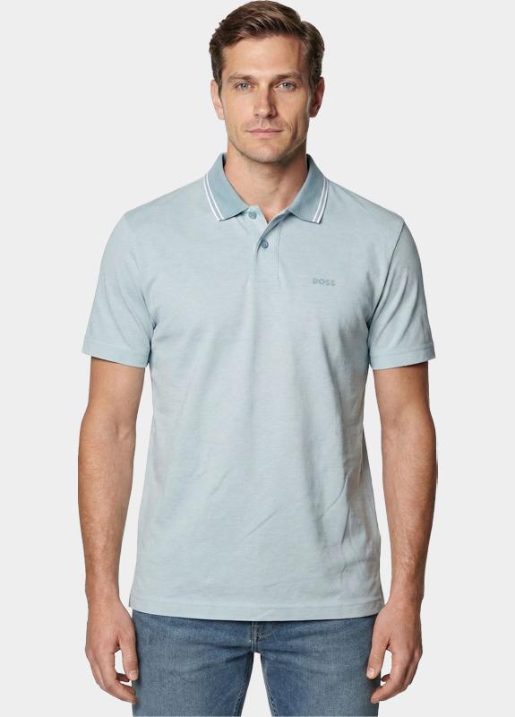 BOSS Orange Polo korte mouw Blauw PeoxfordNew 10256894 01 50507814/458