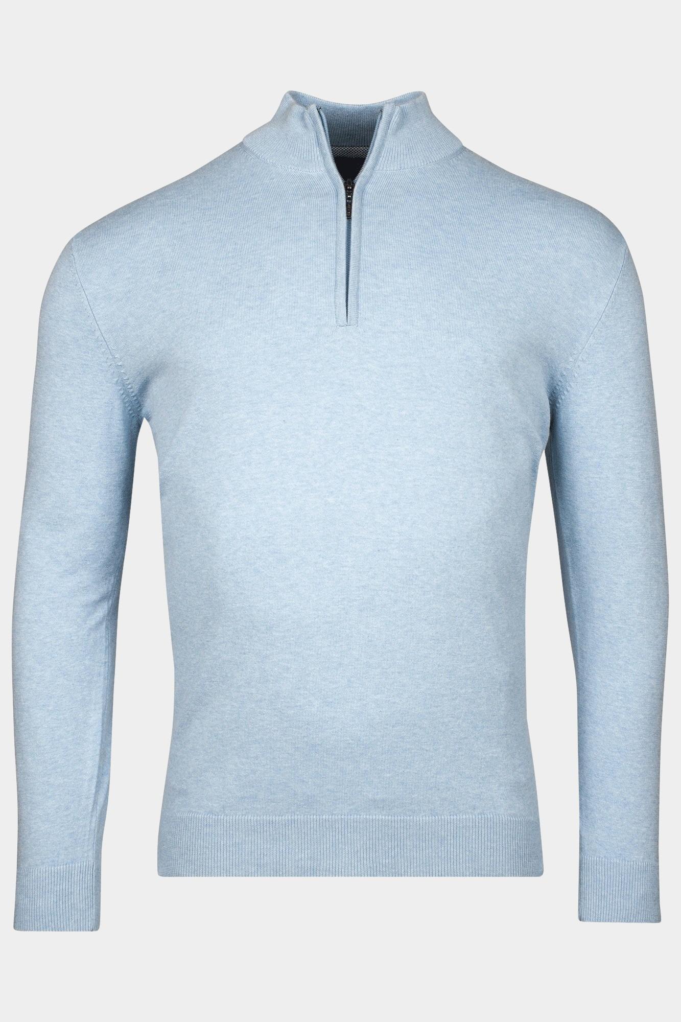 Baileys Half Zip Blauw Pullover 1/2 zip  Pima Cotton 518400/625