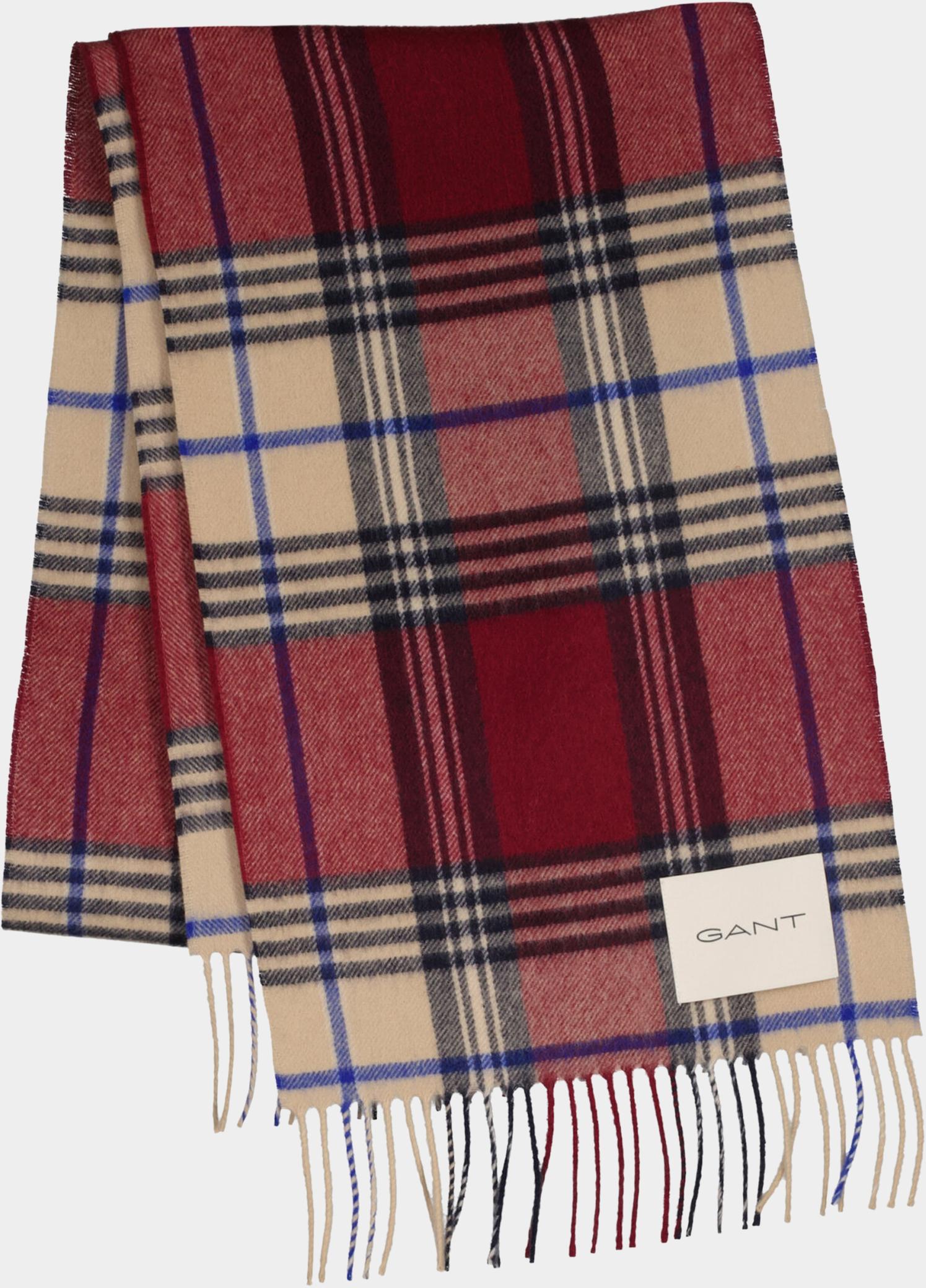 Gant Sjaal heren Rood Geruite wollen sjaal 9920310/604