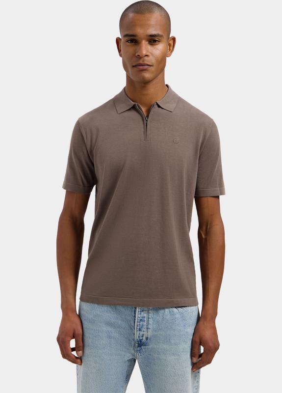 Dstrezzed Polo heren Grijs DS_Dorian Zip Polo 420062/216