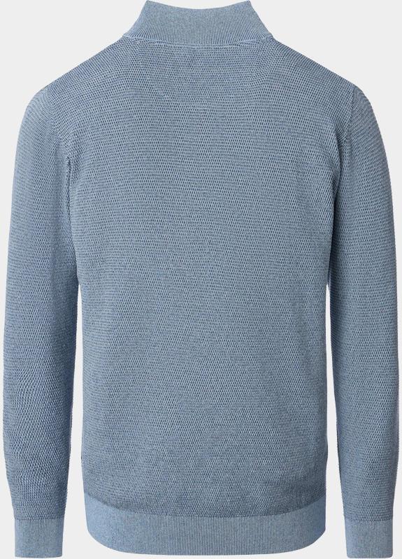 Casamoda Half Zip Blauw Stricktroyer SNOS 454479000/122