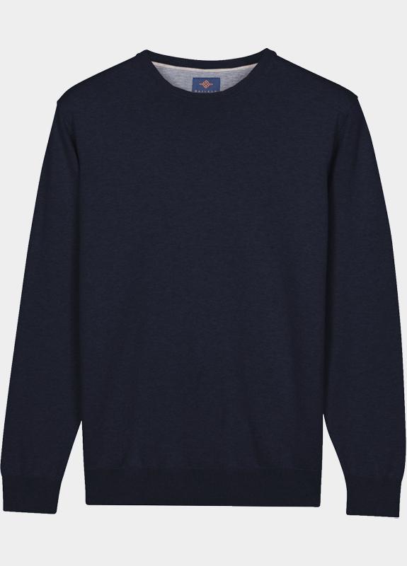 Baileys Pullover heren Blauw Crew Neck Pullover  with low 618200/69