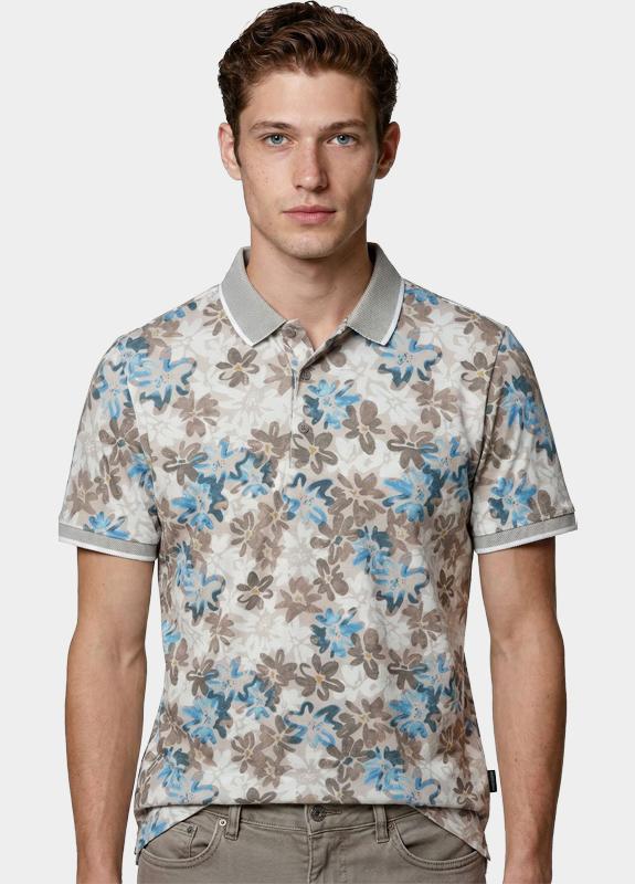 Bos Polo heren Beige Usher 10-61/Taupe