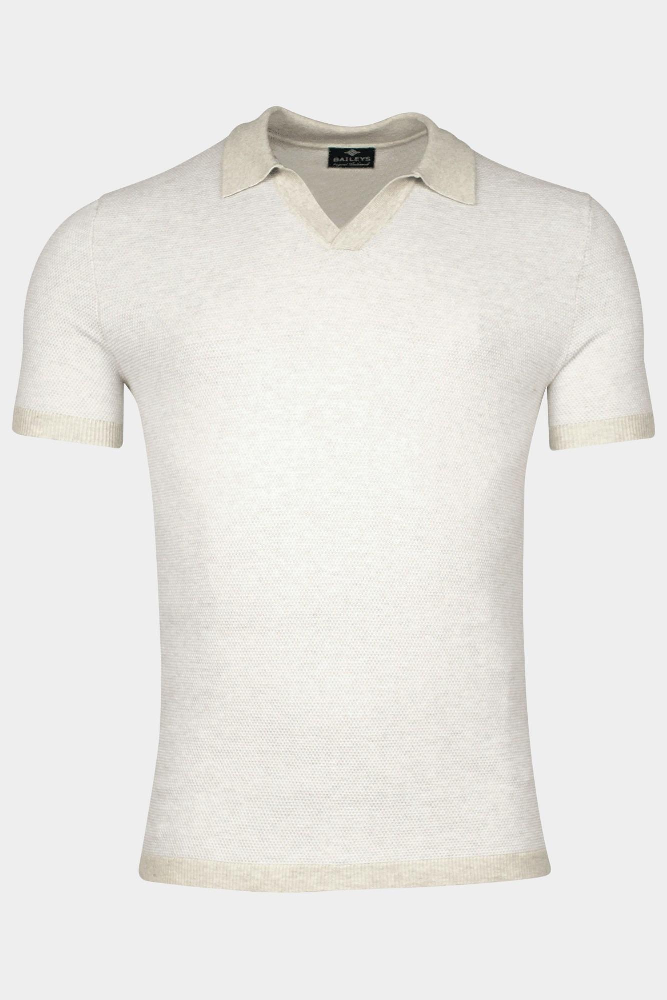 Baileys Polo korte mouw Wit Polo knitted pullover , Colla 515780/815