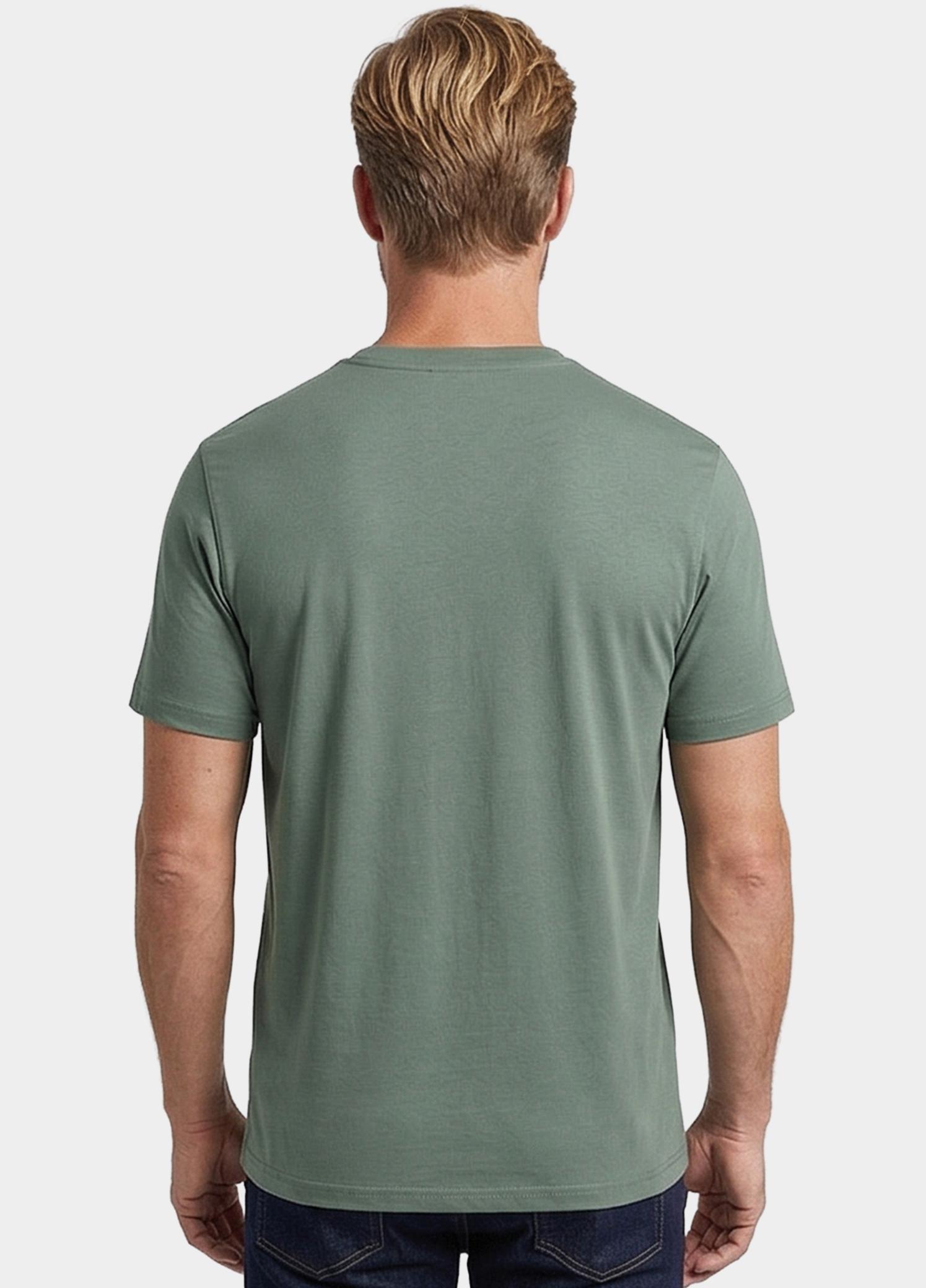 Giordano T-shirt heren Groen Luca T-shirt Liquid Cotton - 615078/70