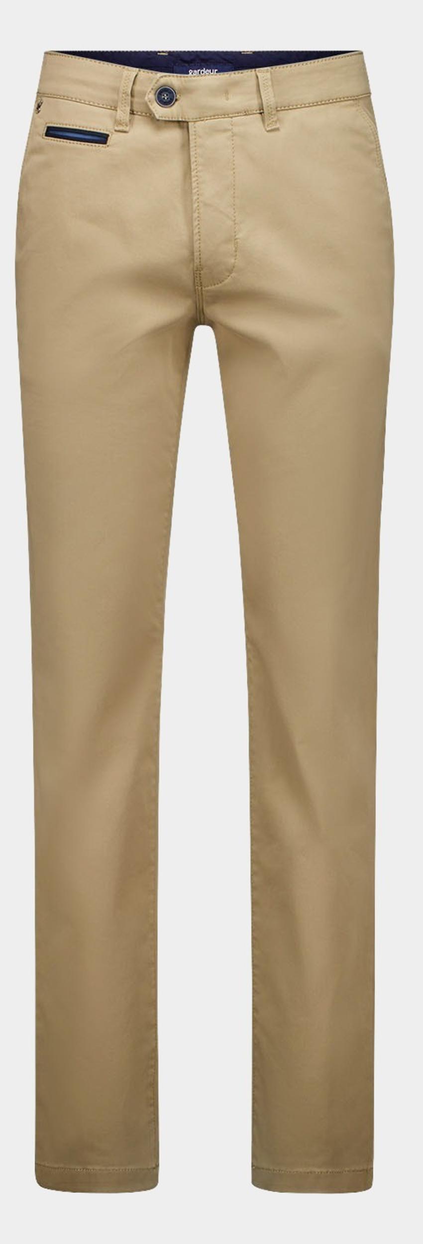 Gardeur Katoenen Broek Beige Flatfront modern fit BENNY-3 417861/1017