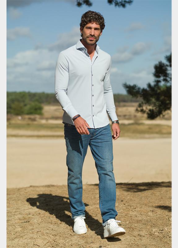 Ledub Business hemd lange mouw Blauw  0143470/120-000-000