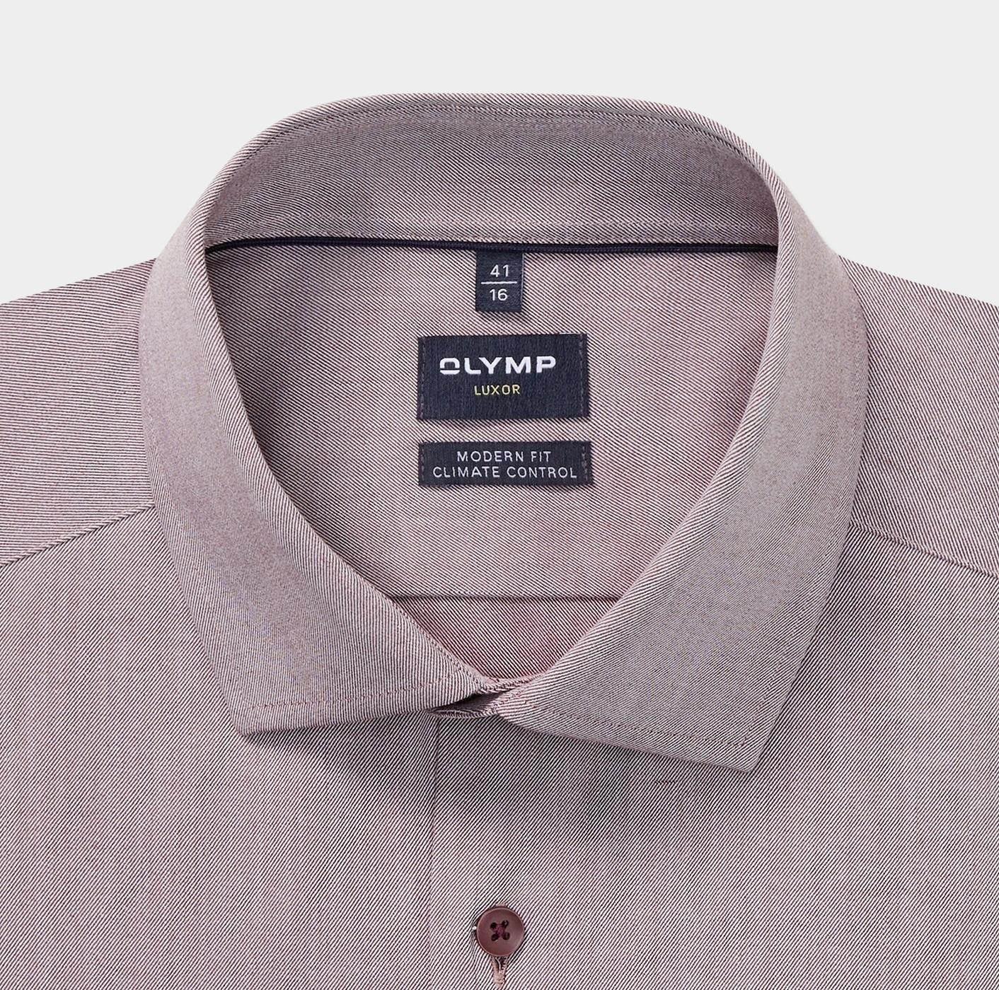 Olymp Business hemd lange mouw Rood Luxor CC 123024/37