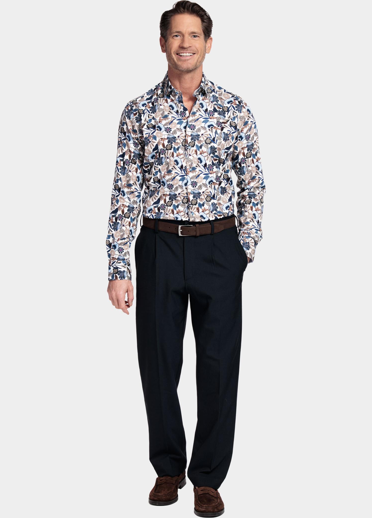 Giordano Overhemd heren Blauw Belmonte Long Sleeve Button U 617885/60