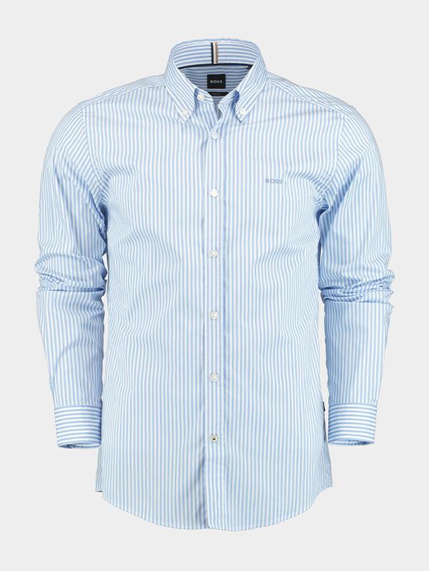 BOSS Black Casual hemd lange mouw Blauw H-ROAN-BD-E-C1-243 10262111 0 50520285/450