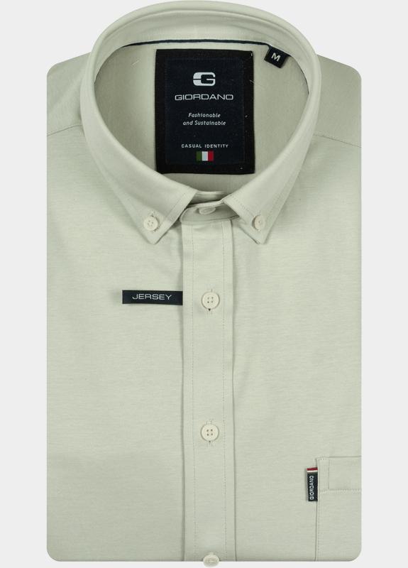 Giordano Overhemd heren Groen Dino Long Sleeve Button Down 617078/71