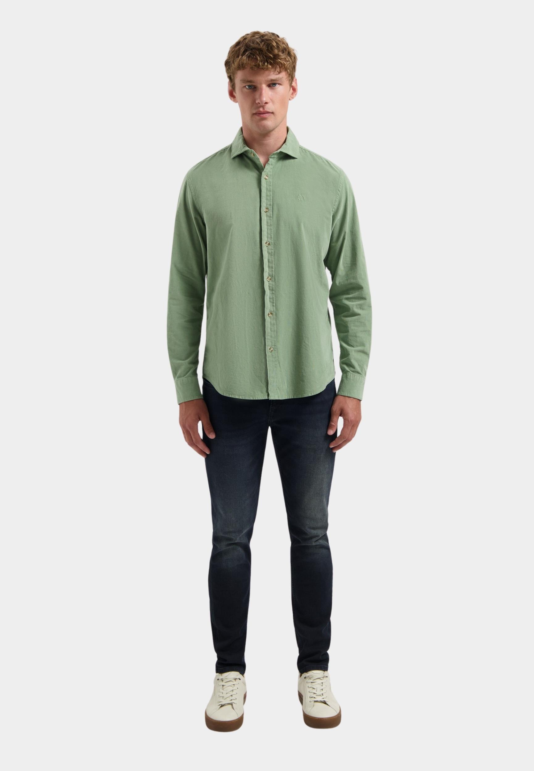 Dstrezzed Casual hemd lange mouw Groen DS_Roul Shirt 303883/544