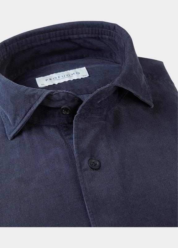 Profuomo Business hemd lange mouw Blauw  PPVH30028/B
