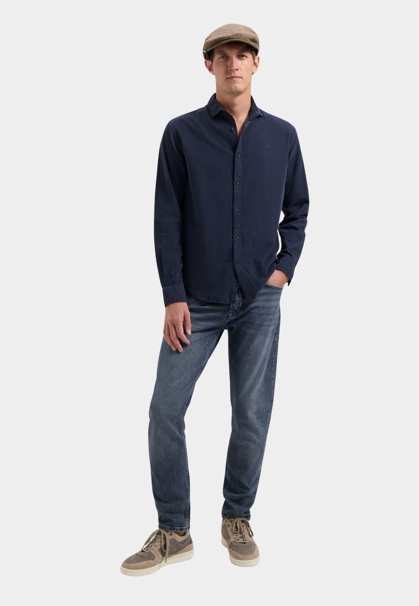 Dstrezzed Casual hemd lange mouw Blauw Roald Shirt 303768-AW24/695
