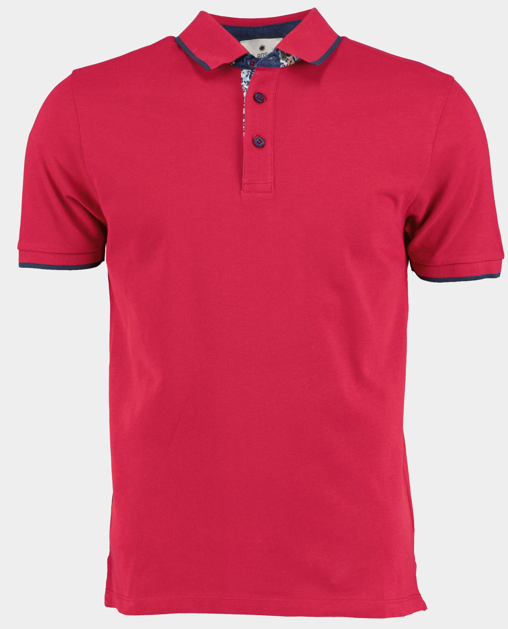 Bos Polo korte mouw Roze Polo contrast 2784425/536 Onion
