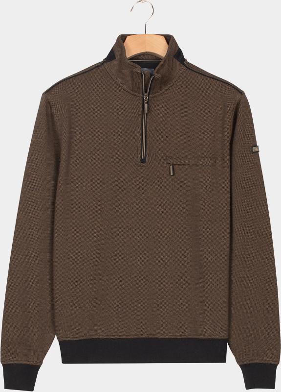 Baileys sweat halfzip Rood Sweatshirt 1/2 Zip  2-tone Ja 523157/85