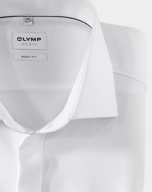 Olymp Business hemd lange mouw Wit 0768/65 Hemden 076865/00