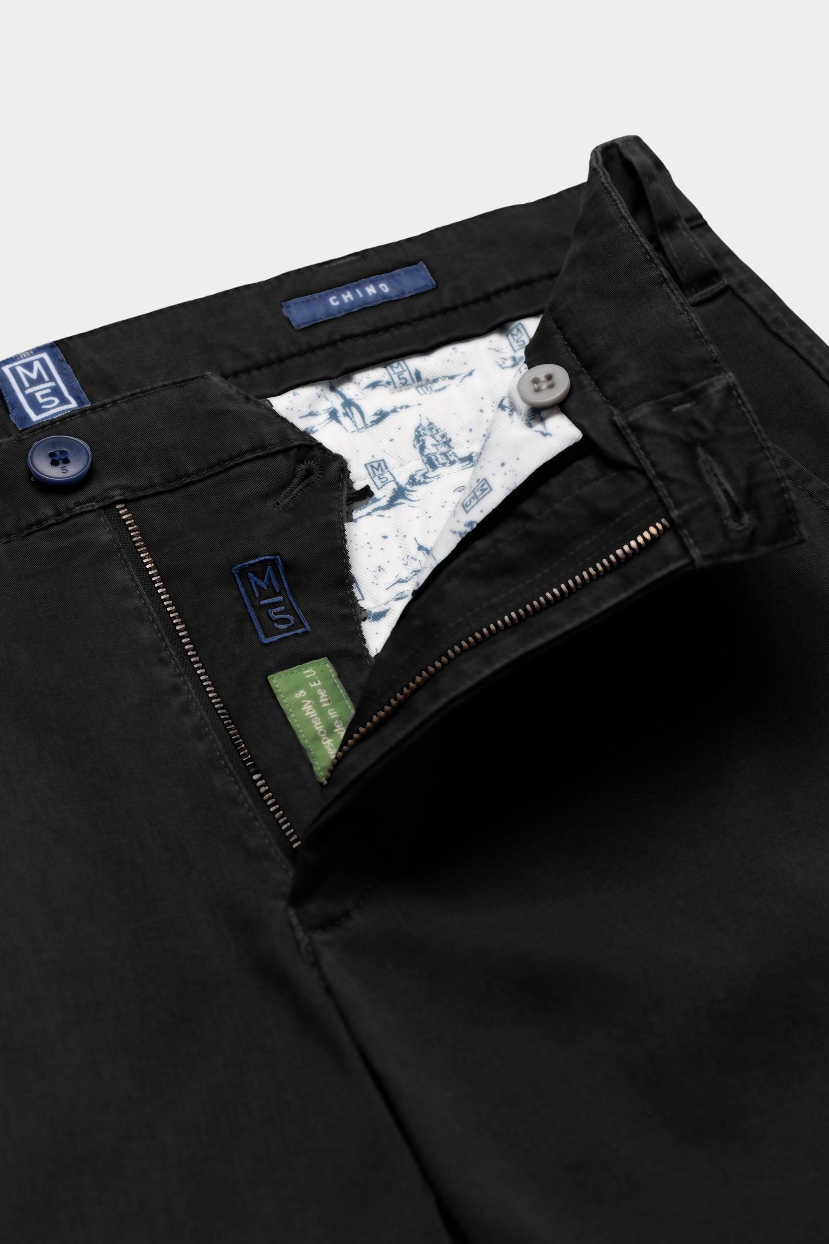 Meyer Katoenen Broek Zwart CHINO Art.9-6001 3649600100/09