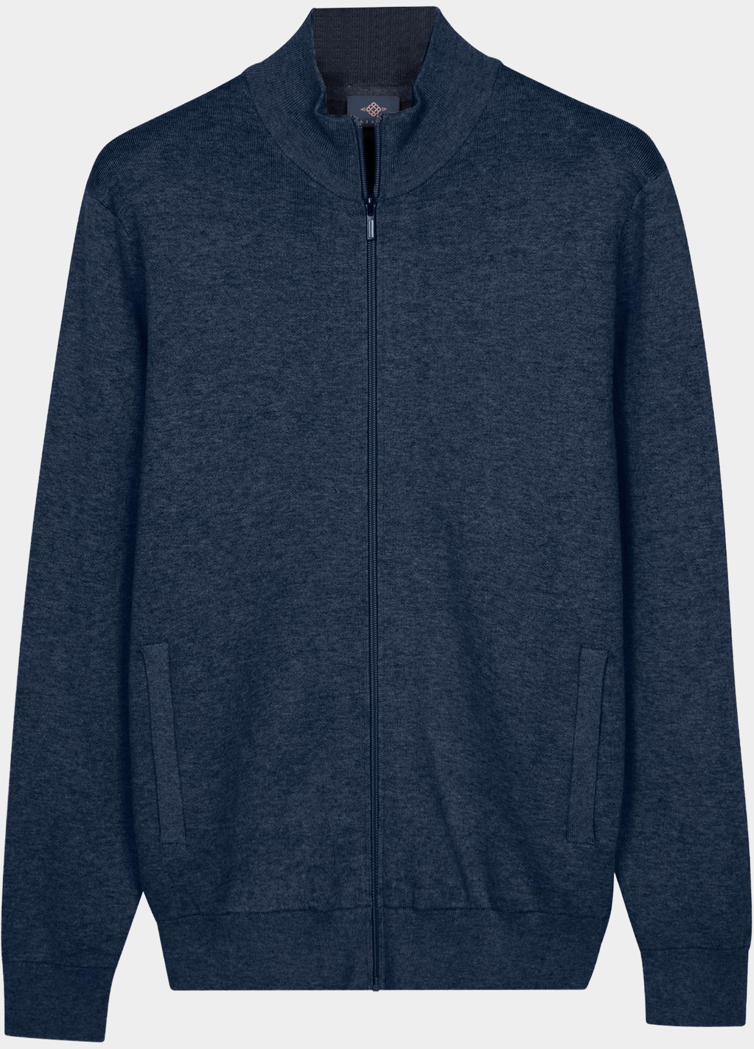 Baileys Vest heren Blauw Cardigan Zip  14gg 622099/675