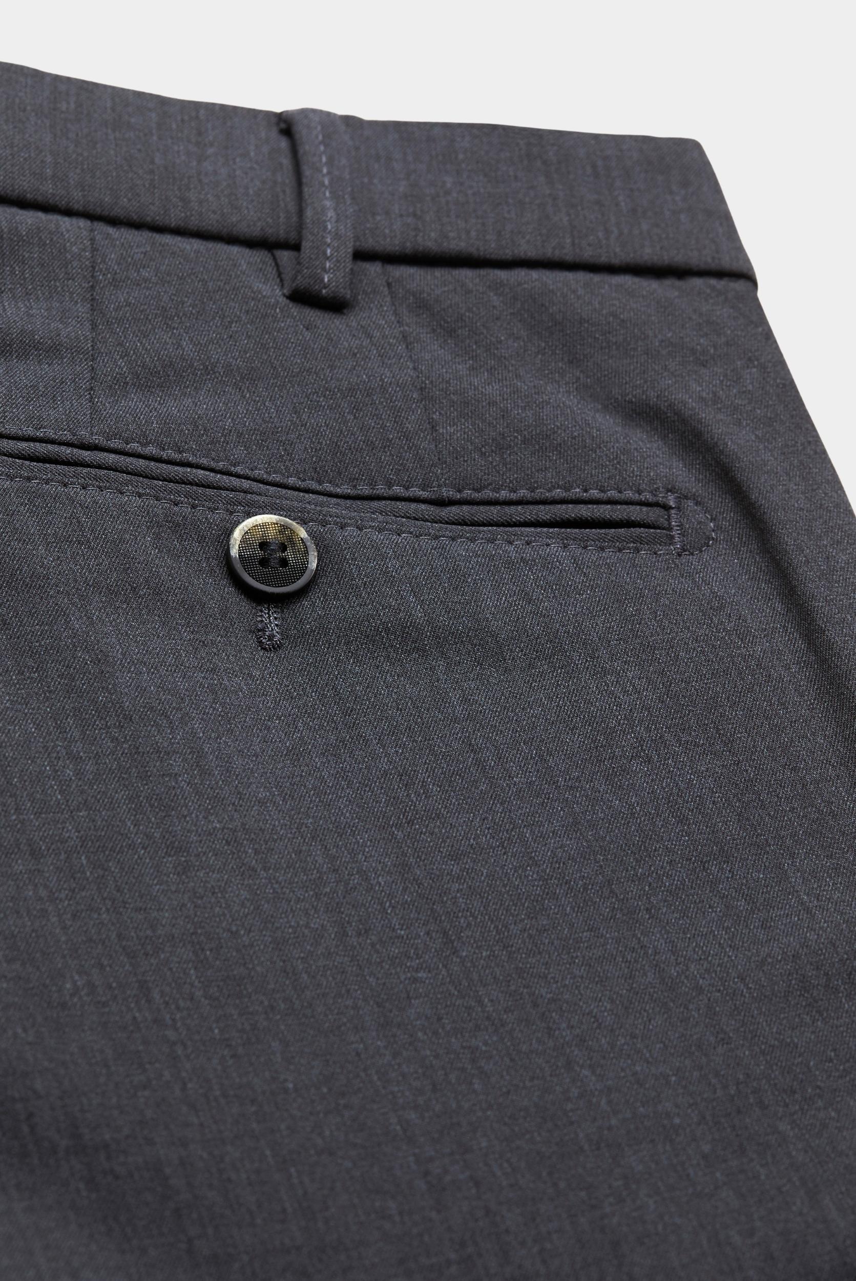 Meyer Wollen Pantalon Grijs pantalon bonn antraciet mf 1029250000/07