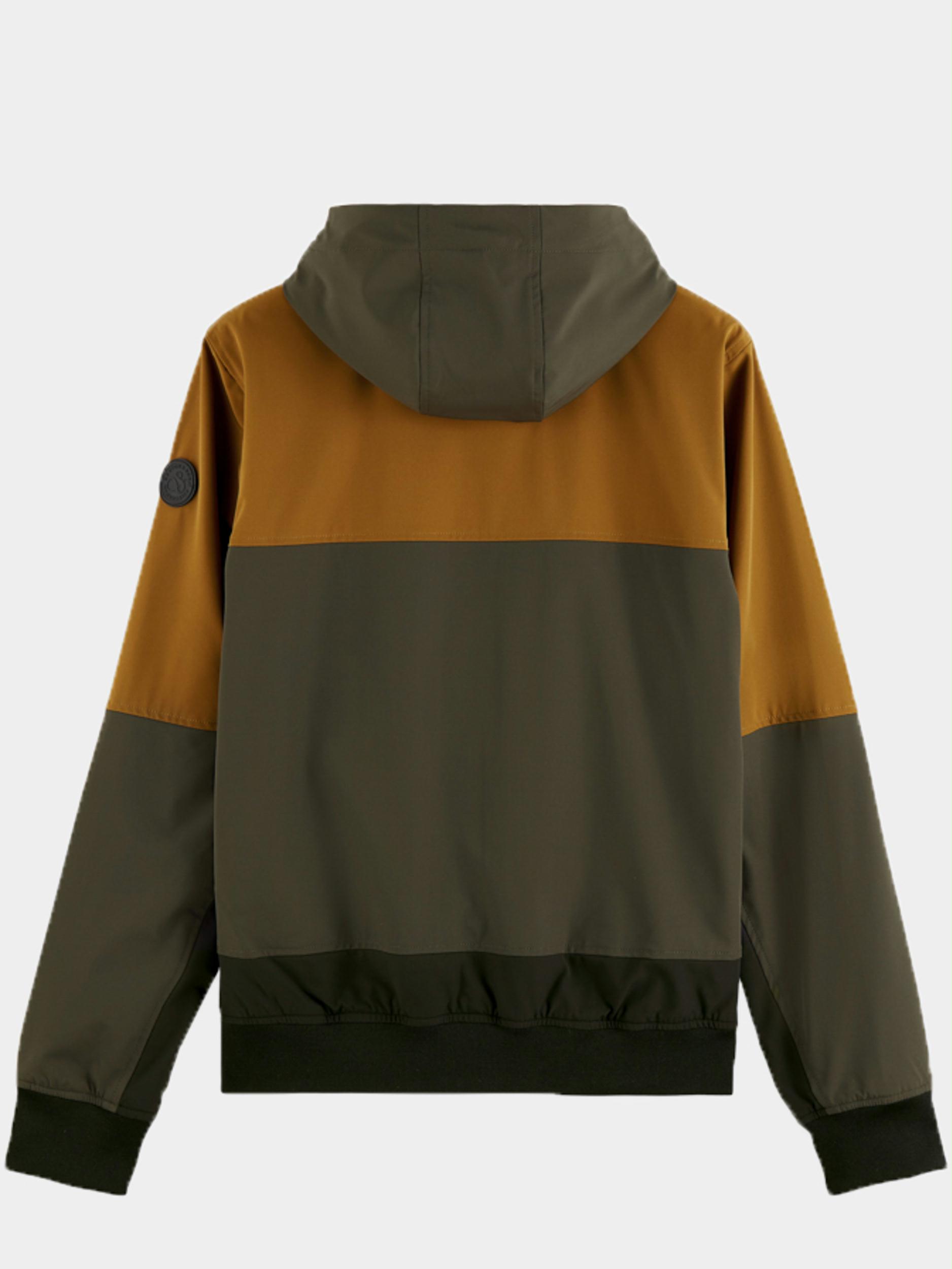 Scotch & Soda Softshell Groen Soft-shell hooded jacket 166533/0217