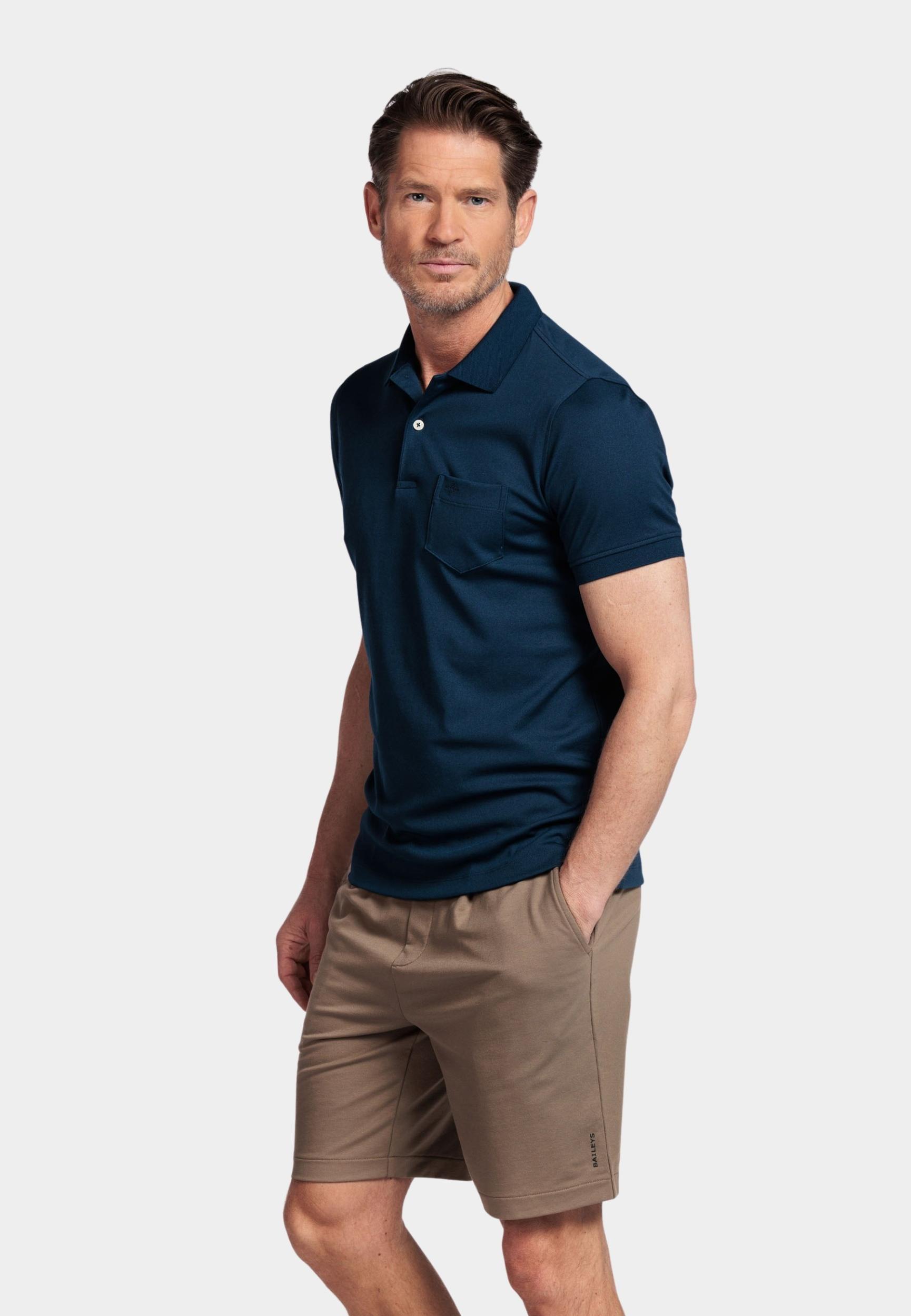 Baileys Polo korte mouw Blauw Poloshirt 515280/69