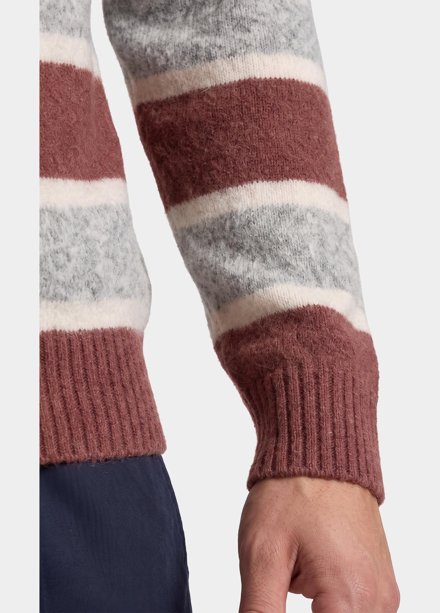 R2 Amsterdam Overhemd heren Blauw Printed single technical knit 134.WSP.008/010