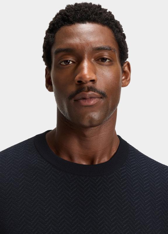 BOSS Black Pullover Blauw H-Habito 10274948 01 50549985/404