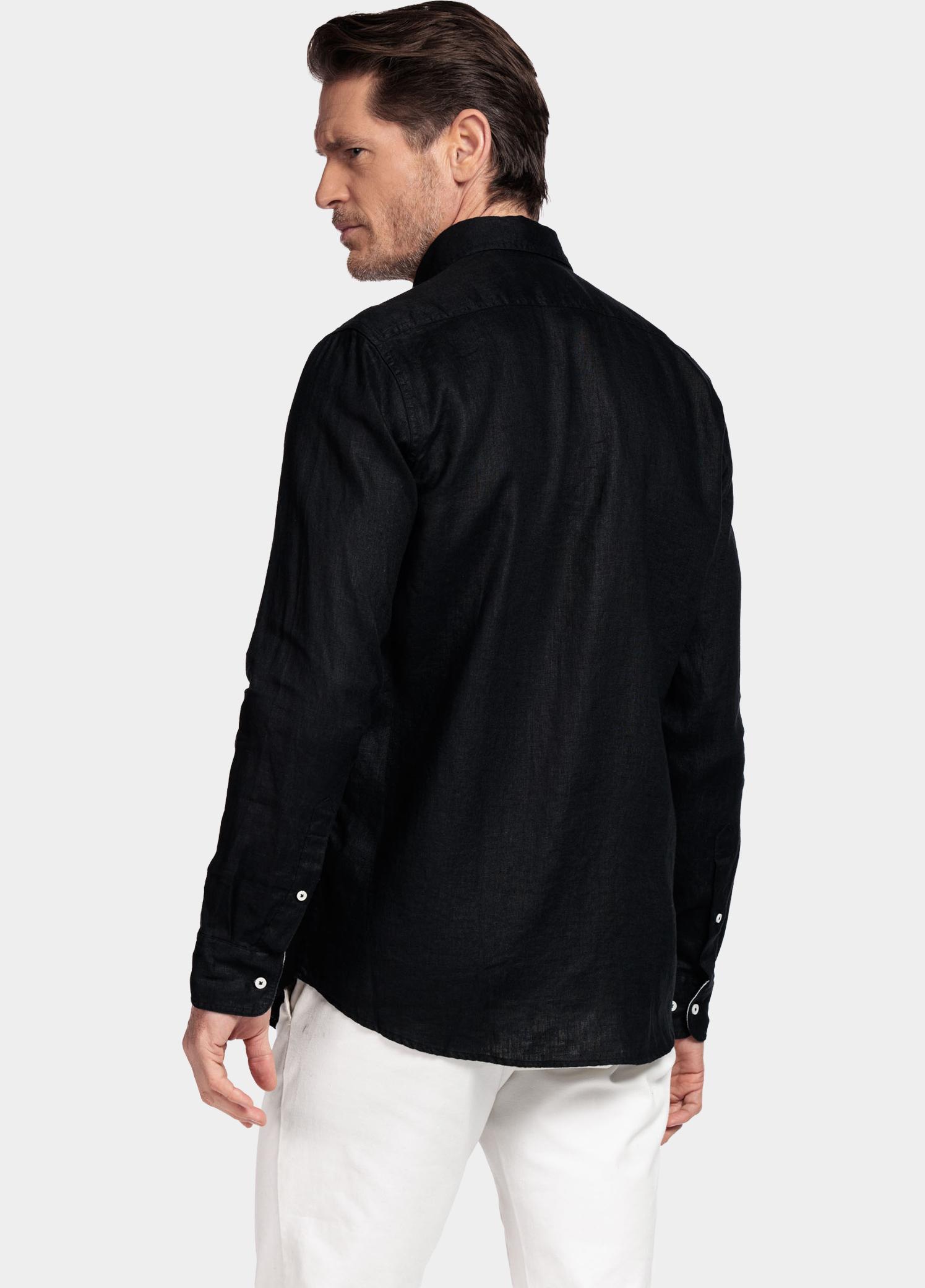 Giordano Overhemd heren Zwart Ivy Long Sleeve Button Down S 617009/90