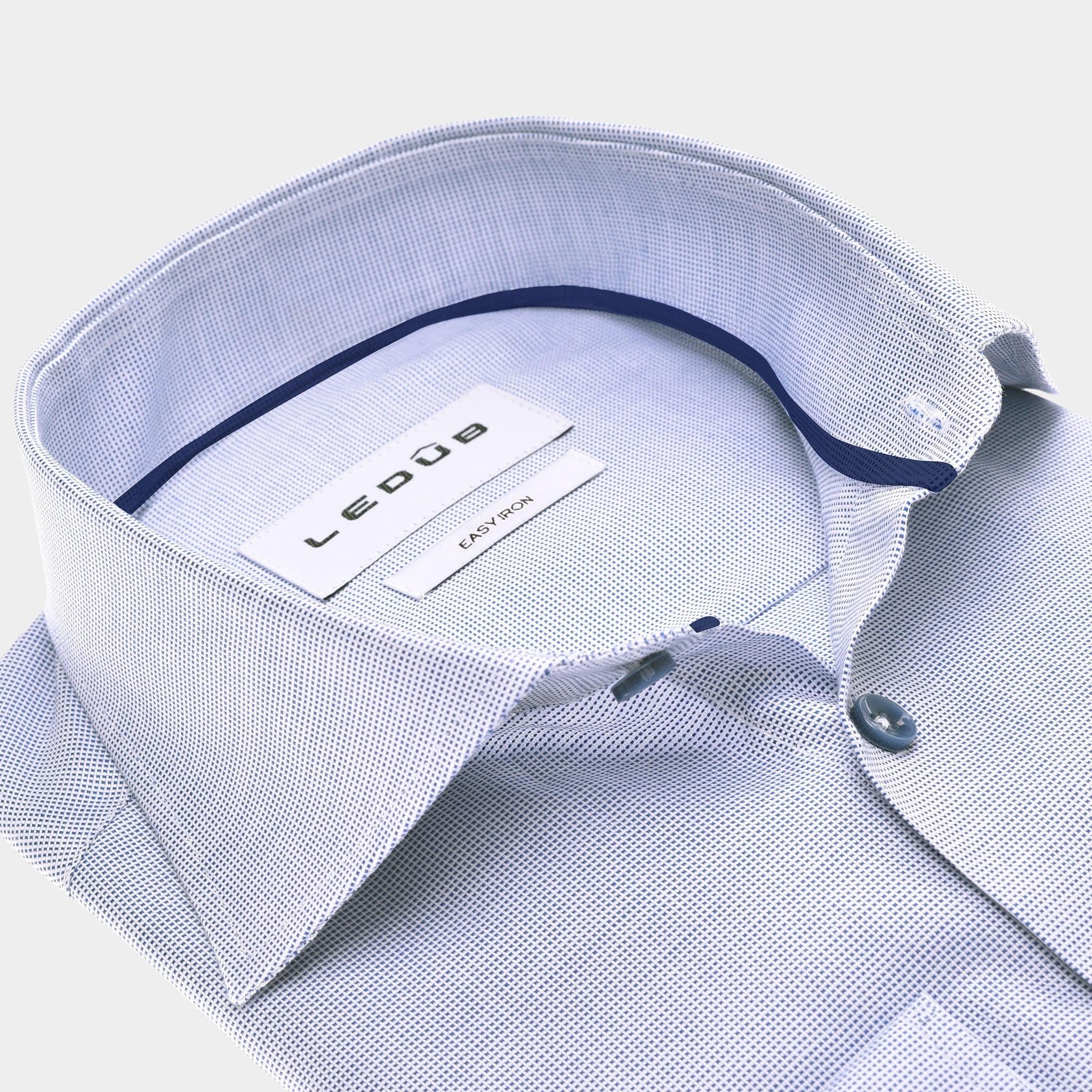 Ledub Business hemd lange mouw Blauw  0142827/180-000-000
