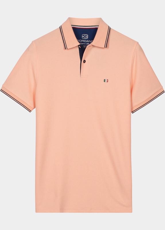 Giordano Polo heren Roze Nico Signature Polo SS Two-Pl 616587/25
