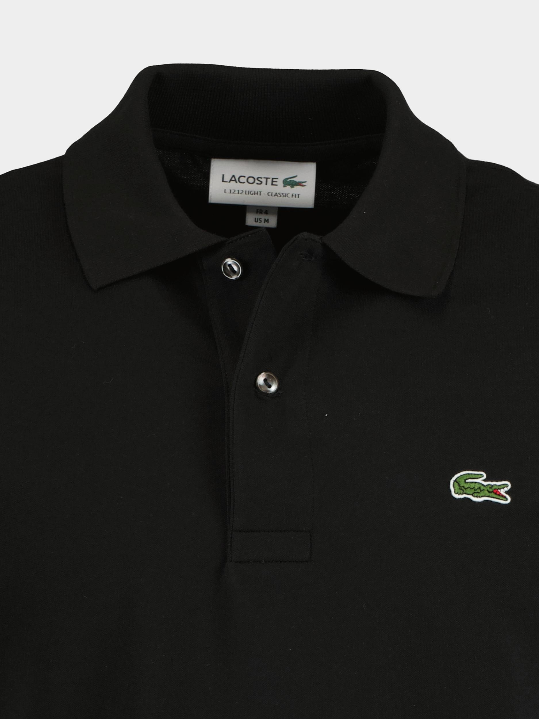 Lacoste Polo korte mouw Zwart Light piqué PH9851/031