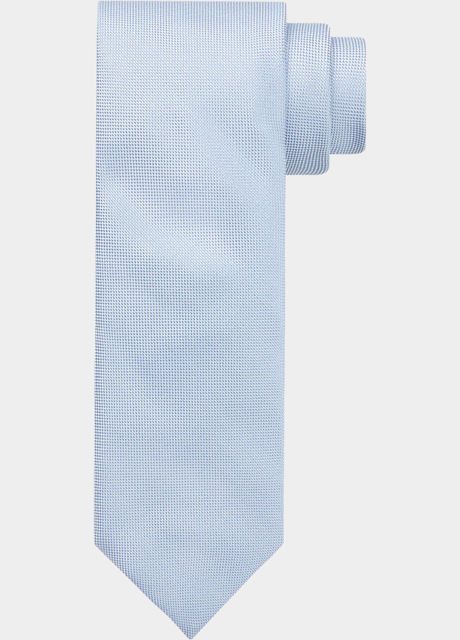 Profuomo Stropdas Blauw TIE SILK WOVEN BLUE PP6AA0005/C