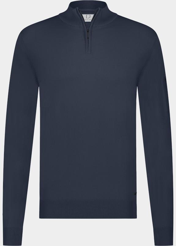 Born With Appetite Half Zip Blauw Race Pull Halfzip BWA00005RA41/4001