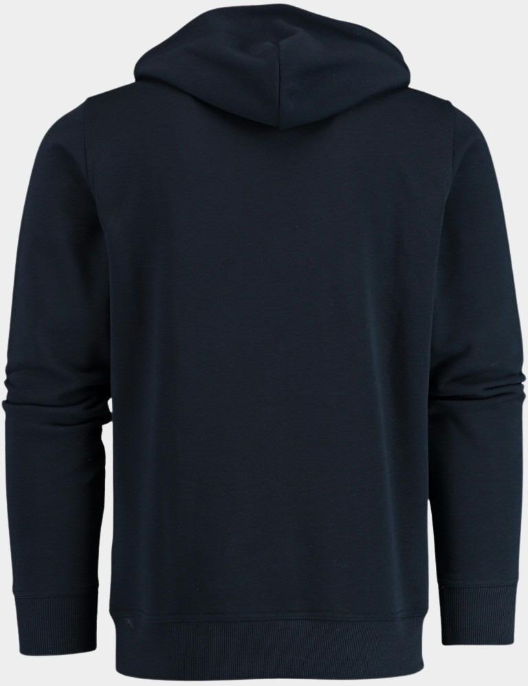 Gant Sweater Blauw Hoodie Donkerblauw Capuchon 2047056/433