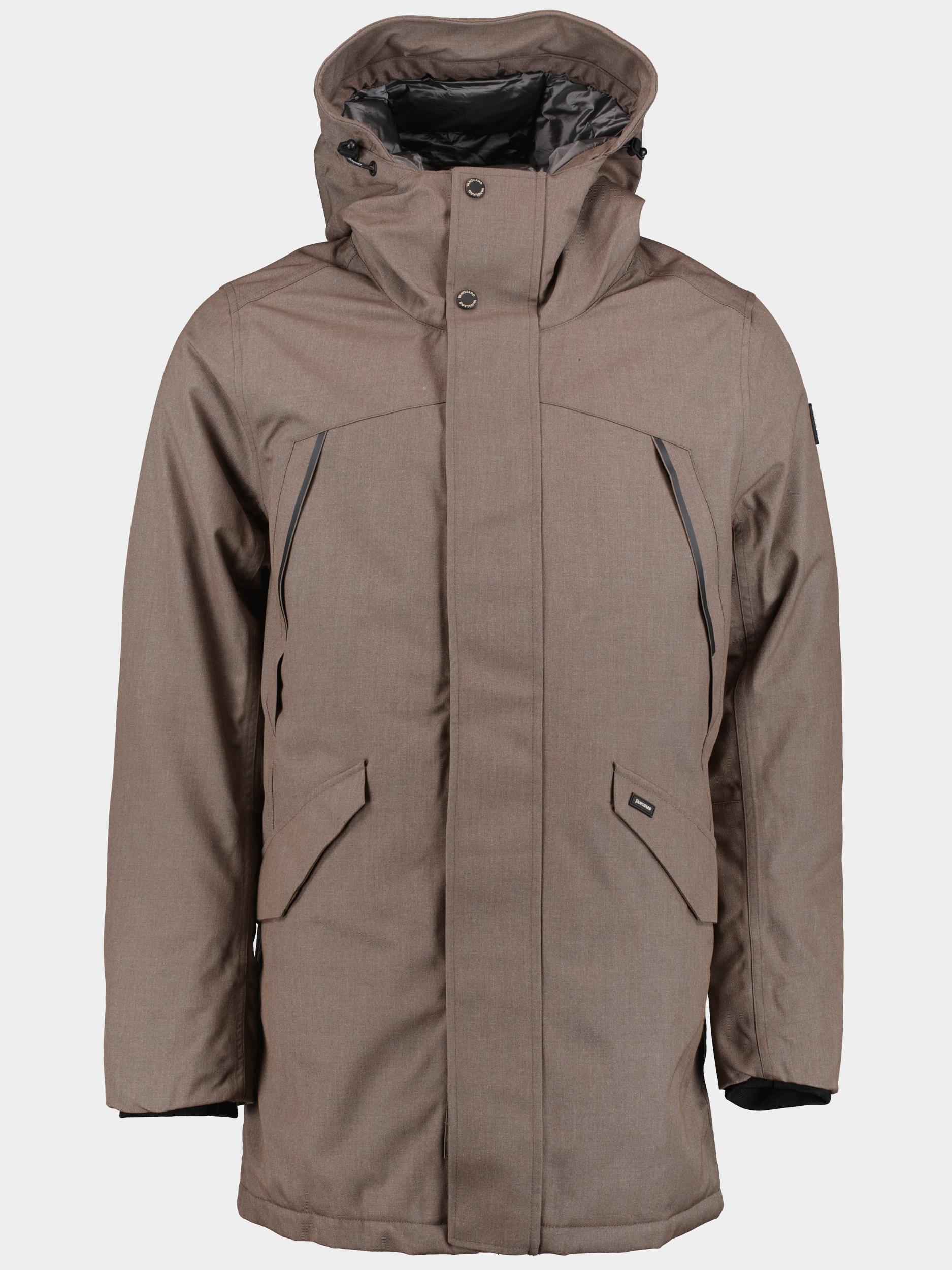 Vanguard Winterjack Groen Parka jacket MELANGE TWILL WH VJA2309177/8265