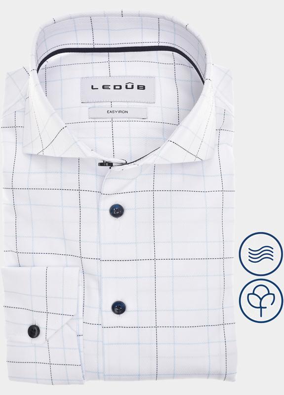 Ledub Business hemd lange mouw Wit  0143079/910-196-000