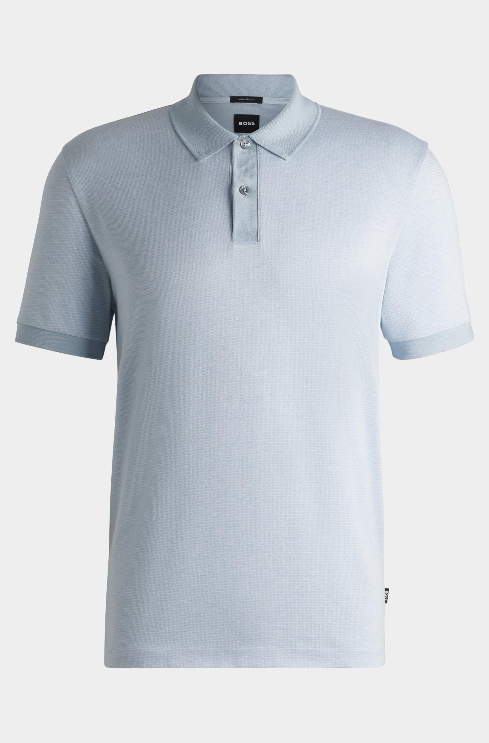BOSS Black Polo korte mouw Blauw H-Parlay 432 10269508 01 50532246/454