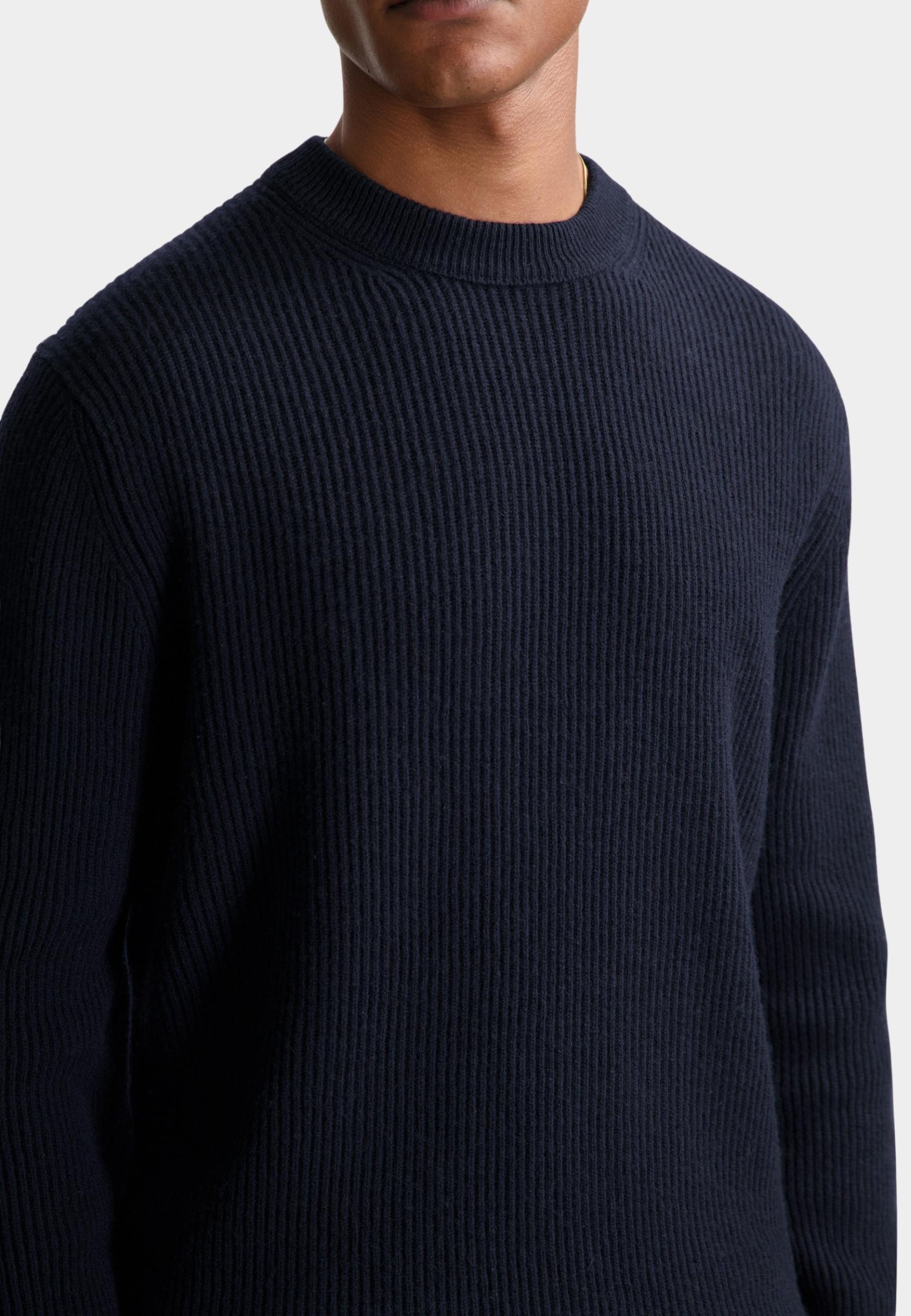 Dstrezzed Pullover Blauw DS_Stef rib Crewneck 405951/649