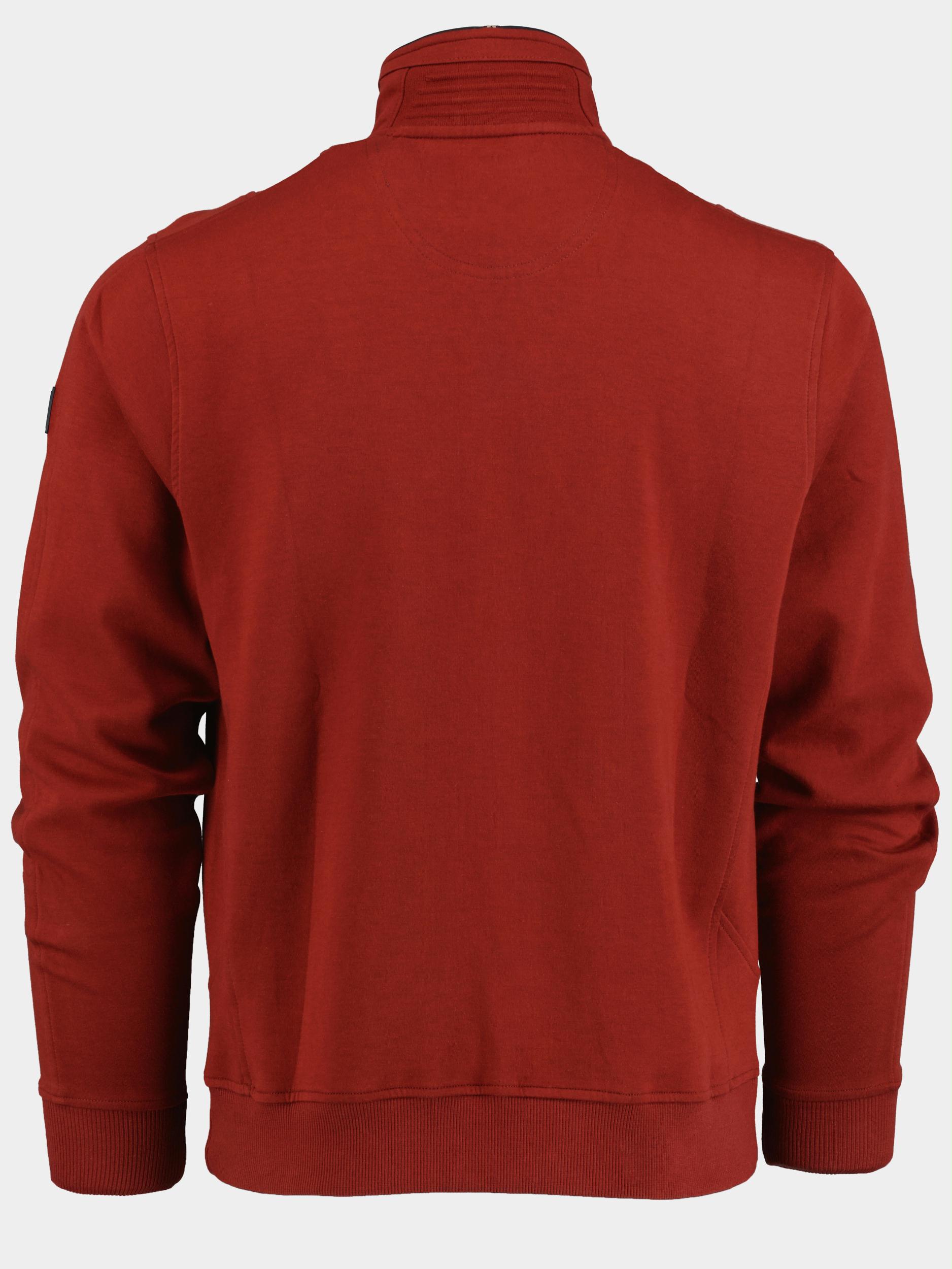 Baileys Vest Rood Sweat cardigan zip 222244/167