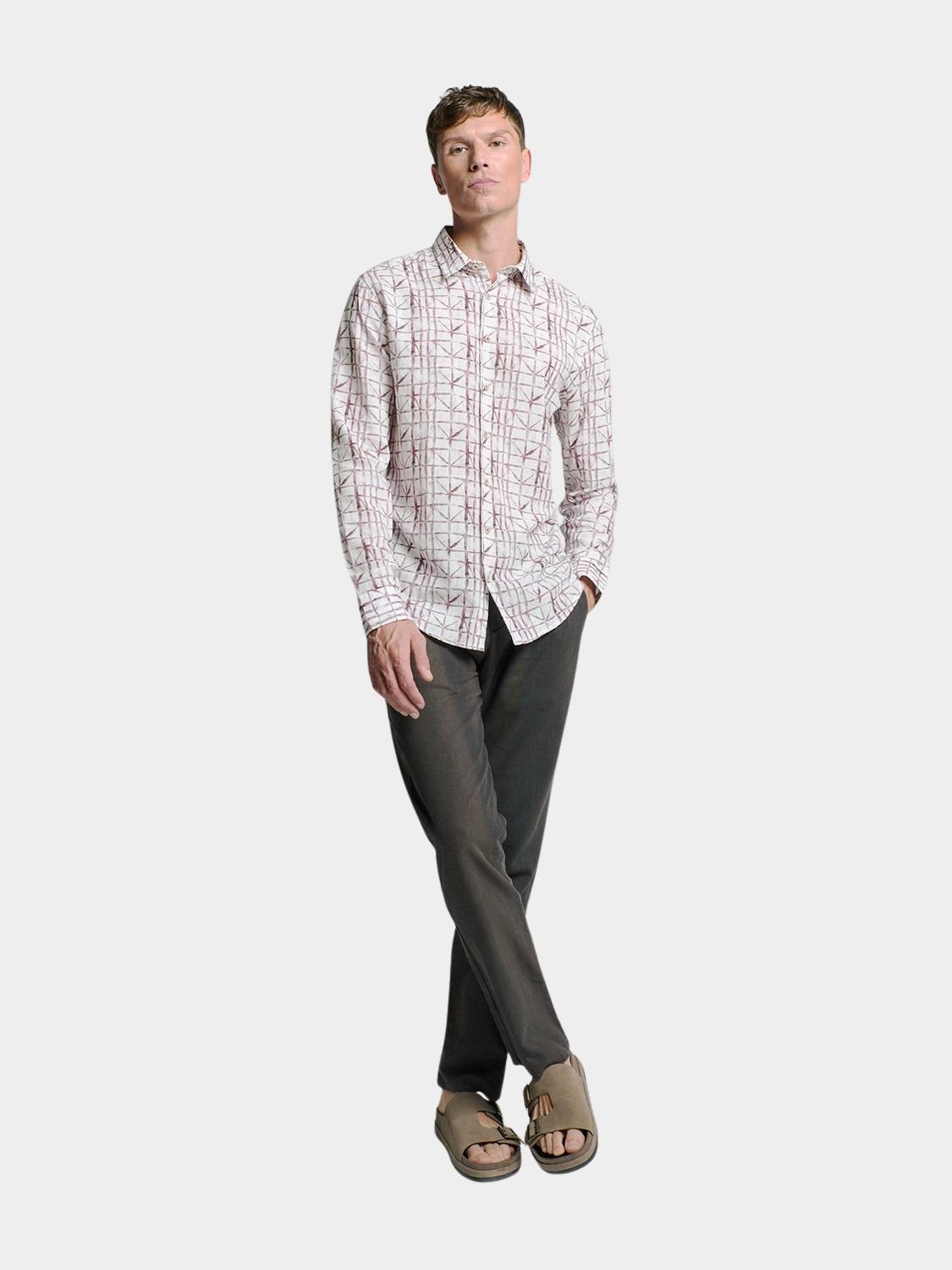 No Excess Casual hemd lange mouw Roze  27430206/146