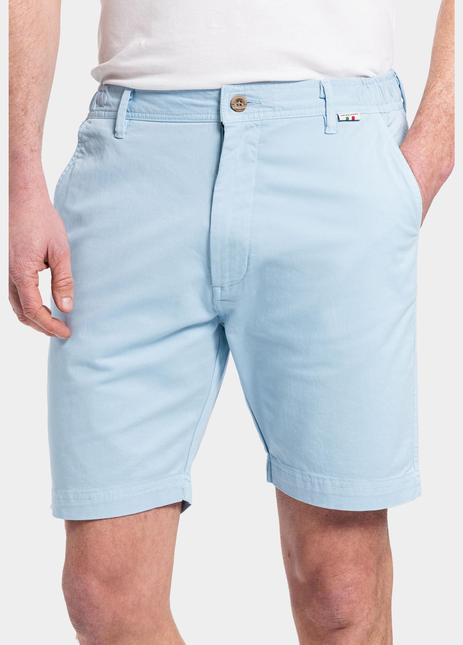 Giordano Korte Broek heren Blauw Porter Short (elastic in wais 411117/64