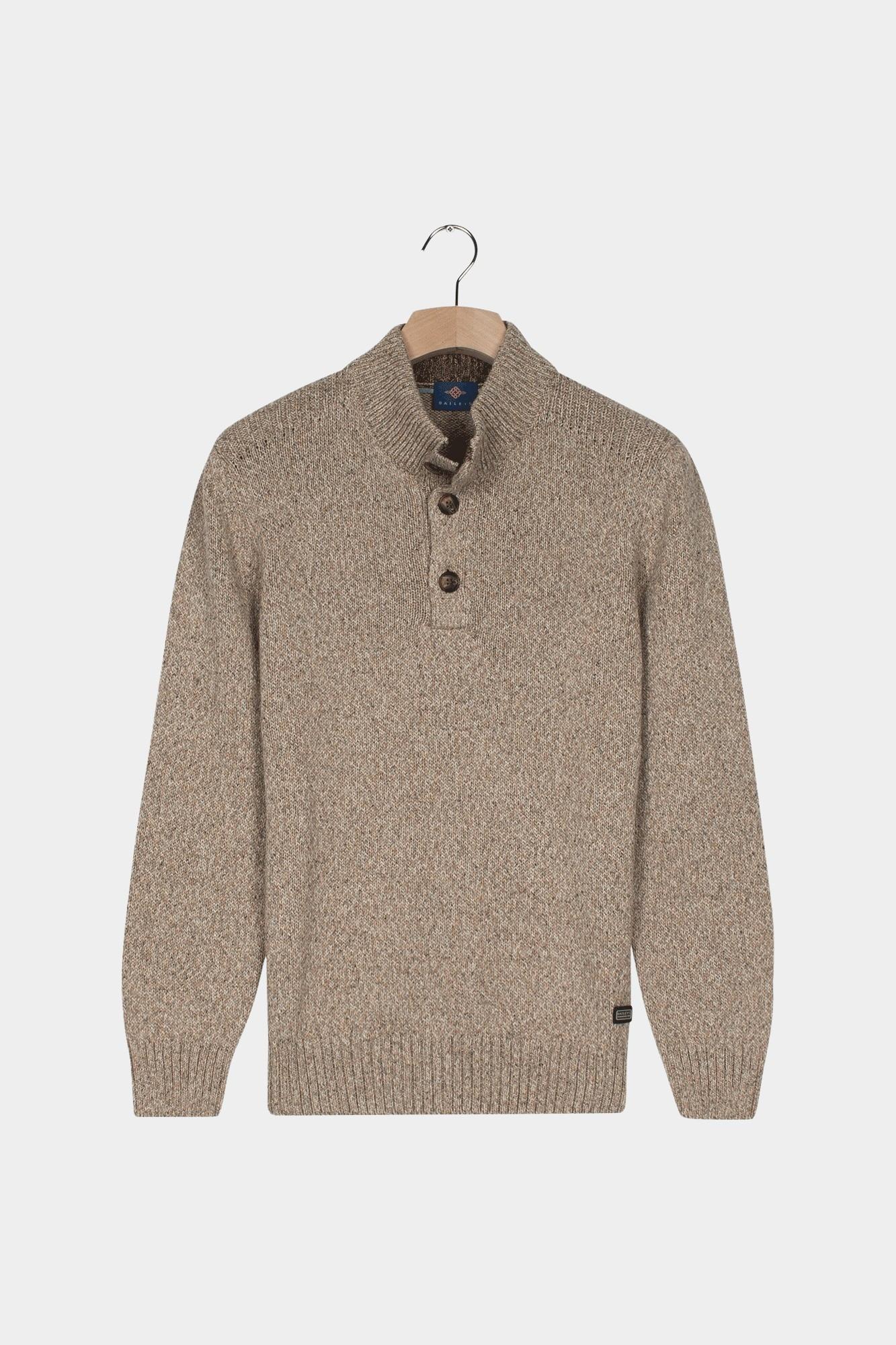 Baileys Half Zip Bruin Pullover placket buttons  5gg 528492/839