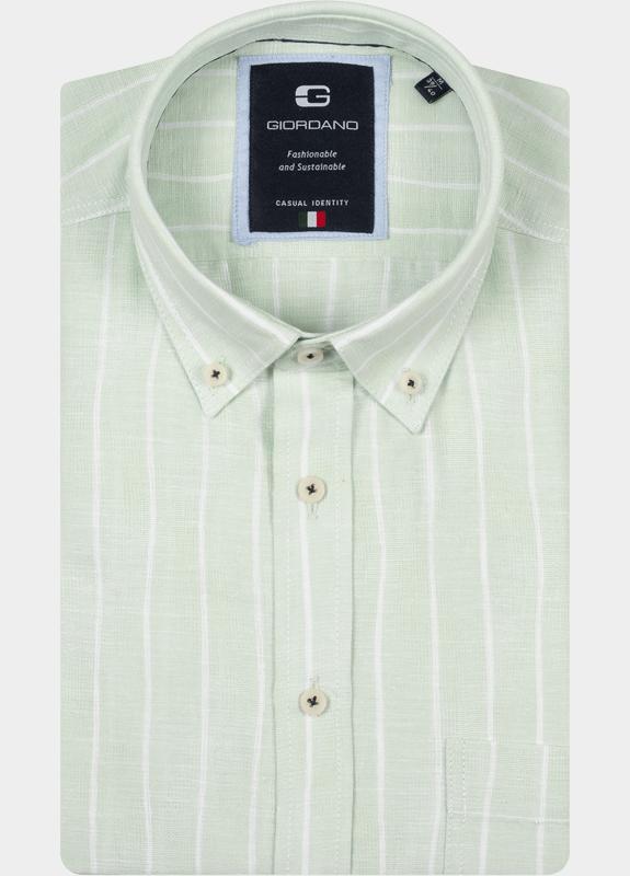 Giordano Overhemd heren Groen Brando Long Sleeve Button Dow 617103/71